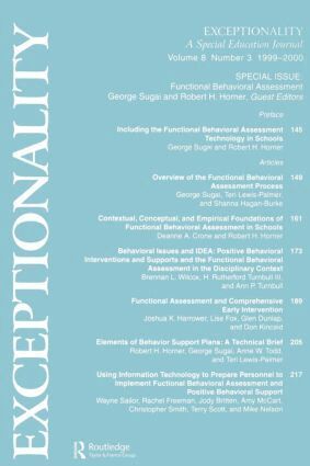 George Sugai, Robert H. Horner - Functional Behavioral Assessment, Häftad