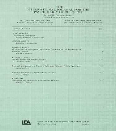 Raymond F. Paloutzian - Spiritual Intelligence, Häftad