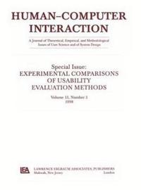 bokomslag Experimental Comparisons of Usability Evaluation Methods