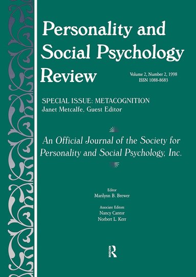 Janet Metcalfe - Metacognition, Häftad