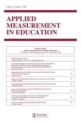 Setting Consensus Goals for Academic Achievement 1