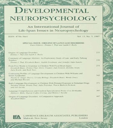 Donna J. Thal, Judith S. Reilly - Origins of Language Disorders, Häftad