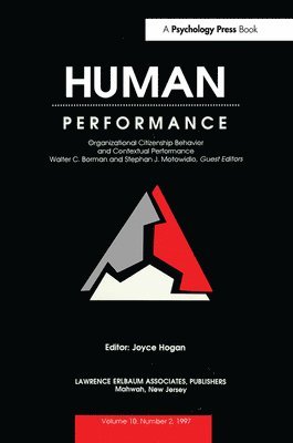 Walter C. Borman, Stephan J. Motowidlo - Organizational Citizenship Behavior and Contextual Performance, Häftad