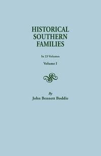 bokomslag Historical Southern Families. in 23 Volumes. Volume I