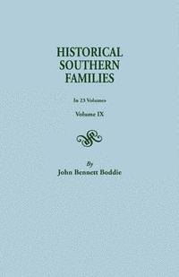 bokomslag Historical Southern Families