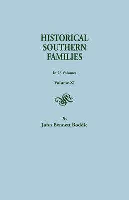 bokomslag Historical Southern Families. in 23 Volumes. Volume XI