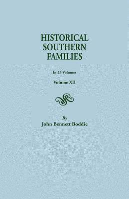 bokomslag Historical Southern Families.in 23 Volumes. Volume XII