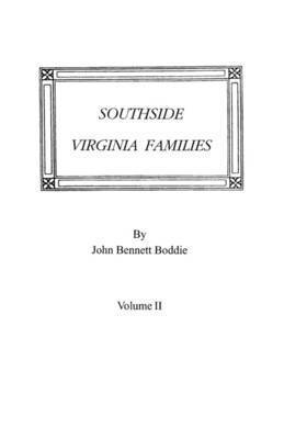 bokomslag Southside Virginia Families, Volume II