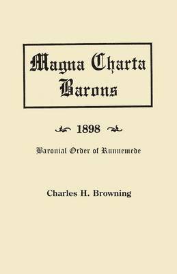 The Magna Charta Barons and Their American Descendants [1898] 1