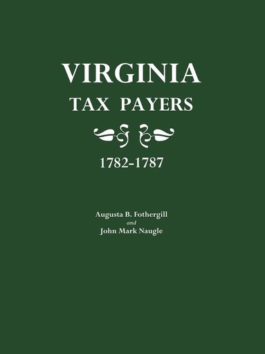 bokomslag Virginia Tax Payers 1782-1787