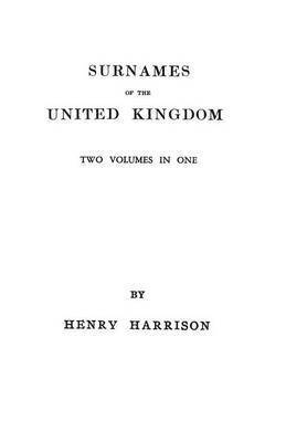 Henry Harrison - Surnames of the United Kingdom, Häftad