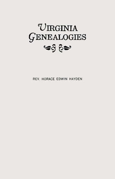 bokomslag Virginia Genealogies