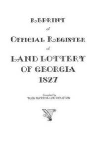 bokomslag Reprint of Official Register of Land Lottery of Georgia, 1827