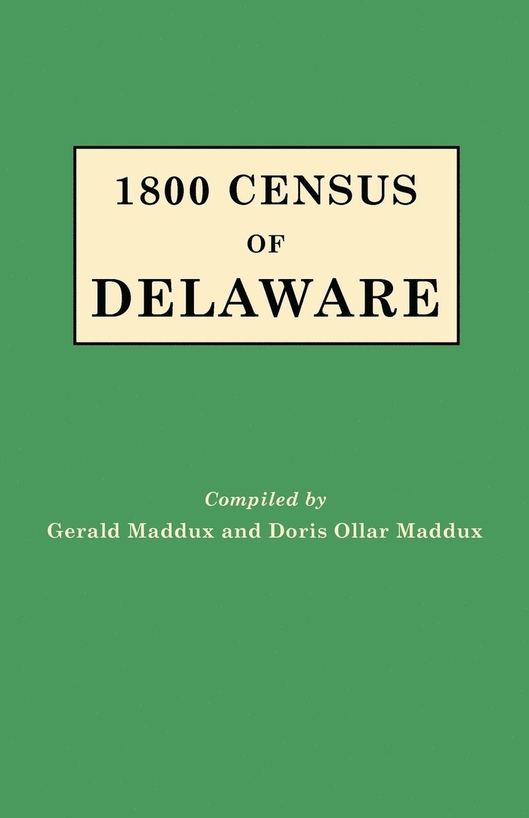 1800 Census of Delaware 1