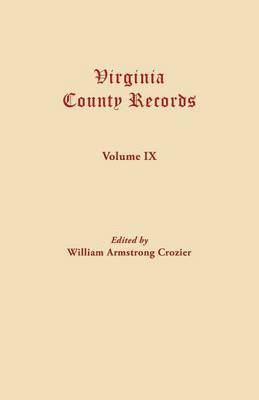 bokomslag Virginia County Records--Miscellaneous County Records