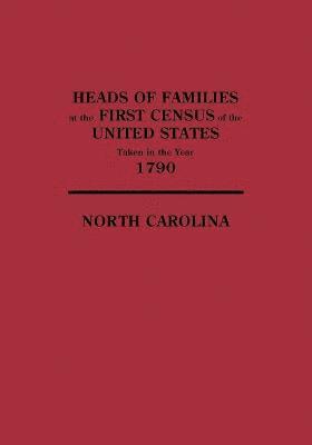 bokomslag Heads of Families at the 1st Census of the United States Taken in the Year 1790