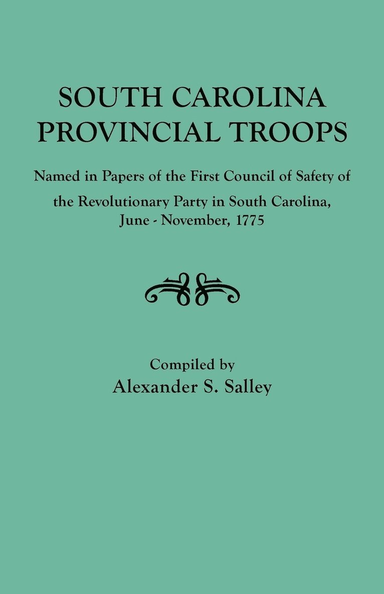 South Carolina Provincial Troops 1