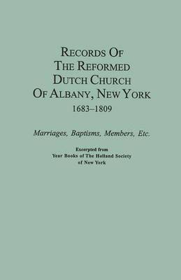 bokomslag Records of the Reformed Dutch Church of Albany, New York, 1683-1809