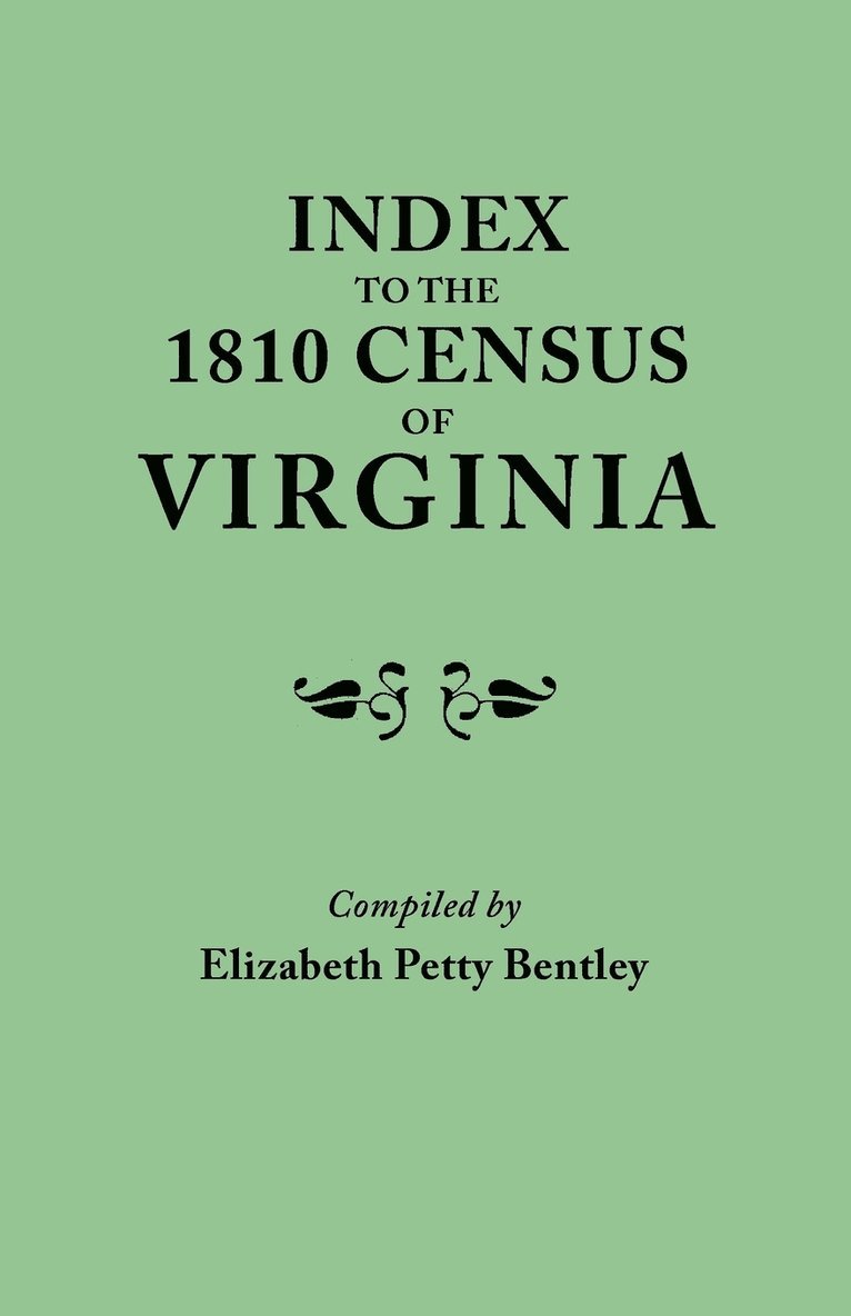 Index to the 1810 Census of Virginia 1