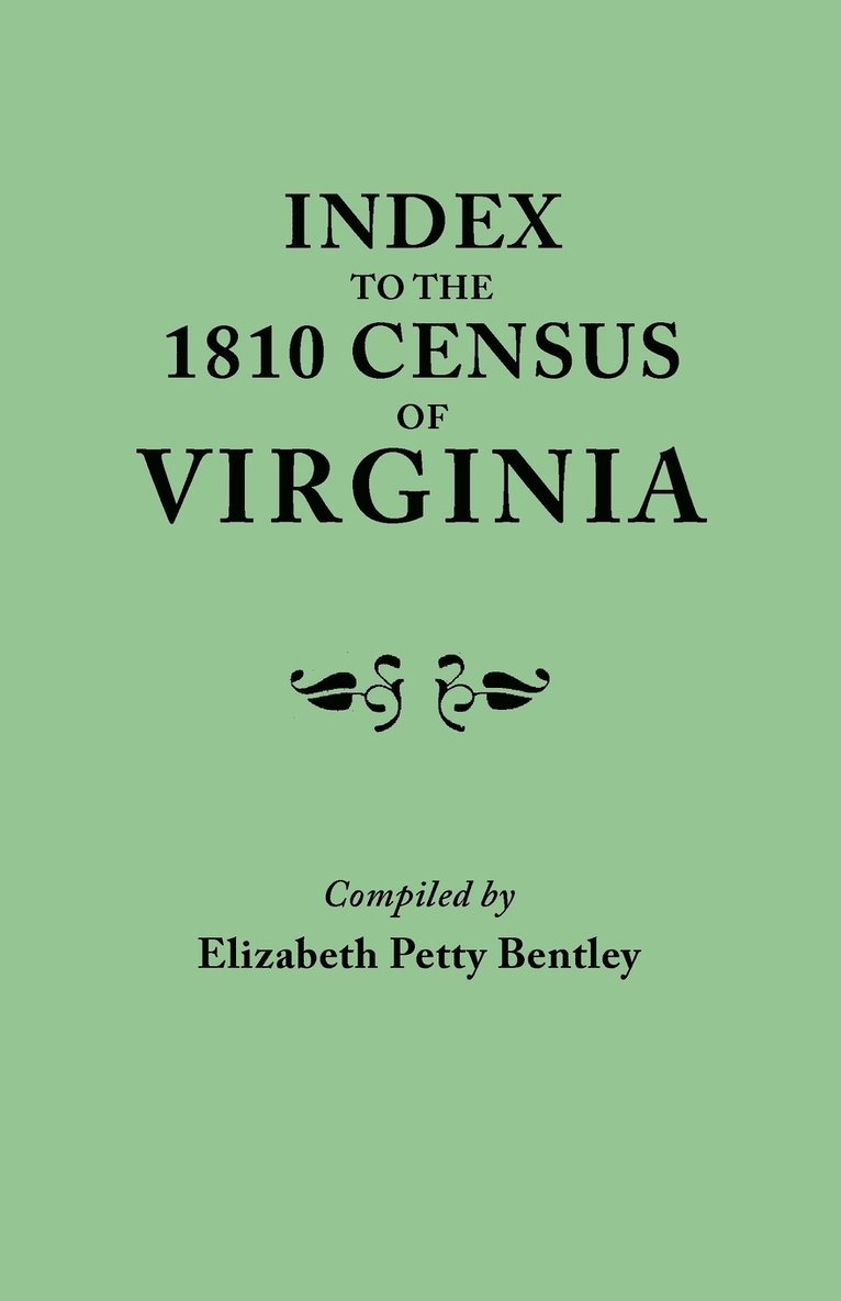 Index to the 1810 Census of Virginia