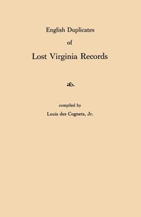 bokomslag English Duplicates of Lost Virginia Records