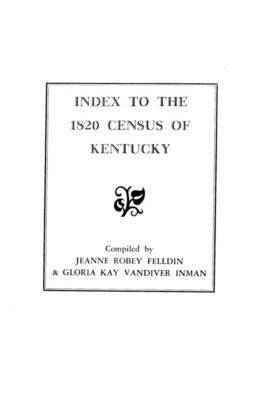 bokomslag Index to the 1820 Census of Kentucky