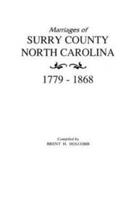 bokomslag Marriages of Surry County, North Carolina 1779-1868