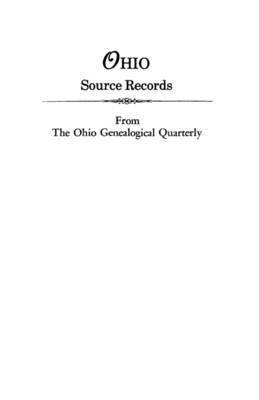 bokomslag Ohio Source Records