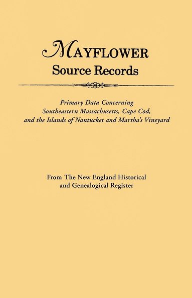 bokomslag Mayflower Source Records