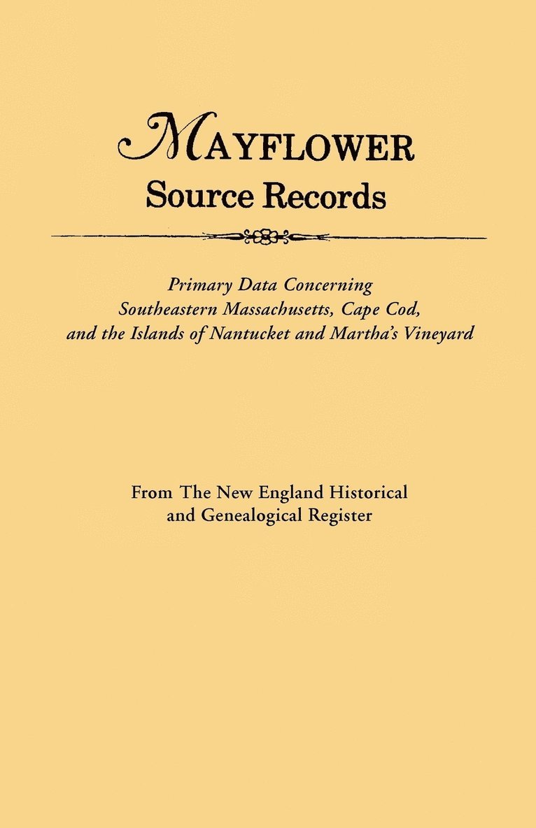 Mayflower Source Records 1
