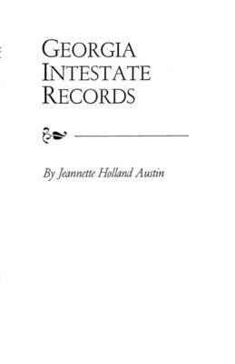 Georgia Intestate Records 1