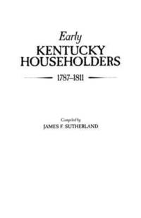 bokomslag Early Kentucky Householders, 1787-1811