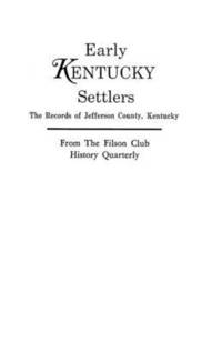 bokomslag Early Kentucky Settlers