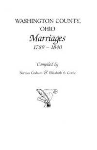 bokomslag Washington County, Ohio Marriages, 1789-1840