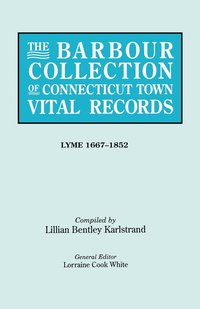 bokomslag The Barbour Collection of Connecticut Town Vital Records. Volume 24