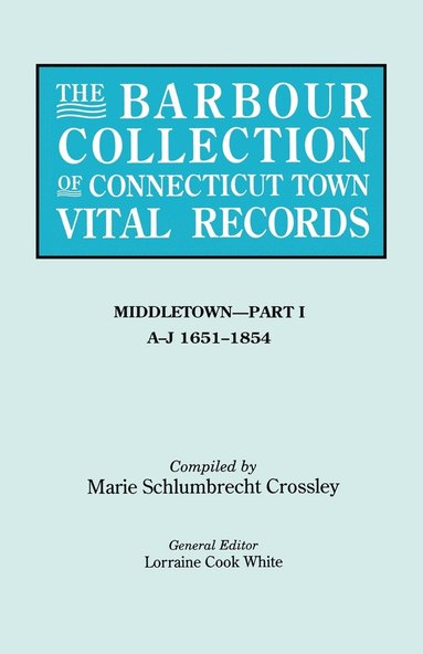 bokomslag The Barbour Collection of Connecticut Town Vital Records. Volume 26