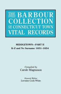 bokomslag The Barbour Collection of Connecticut Town Vital Records. Volume 27