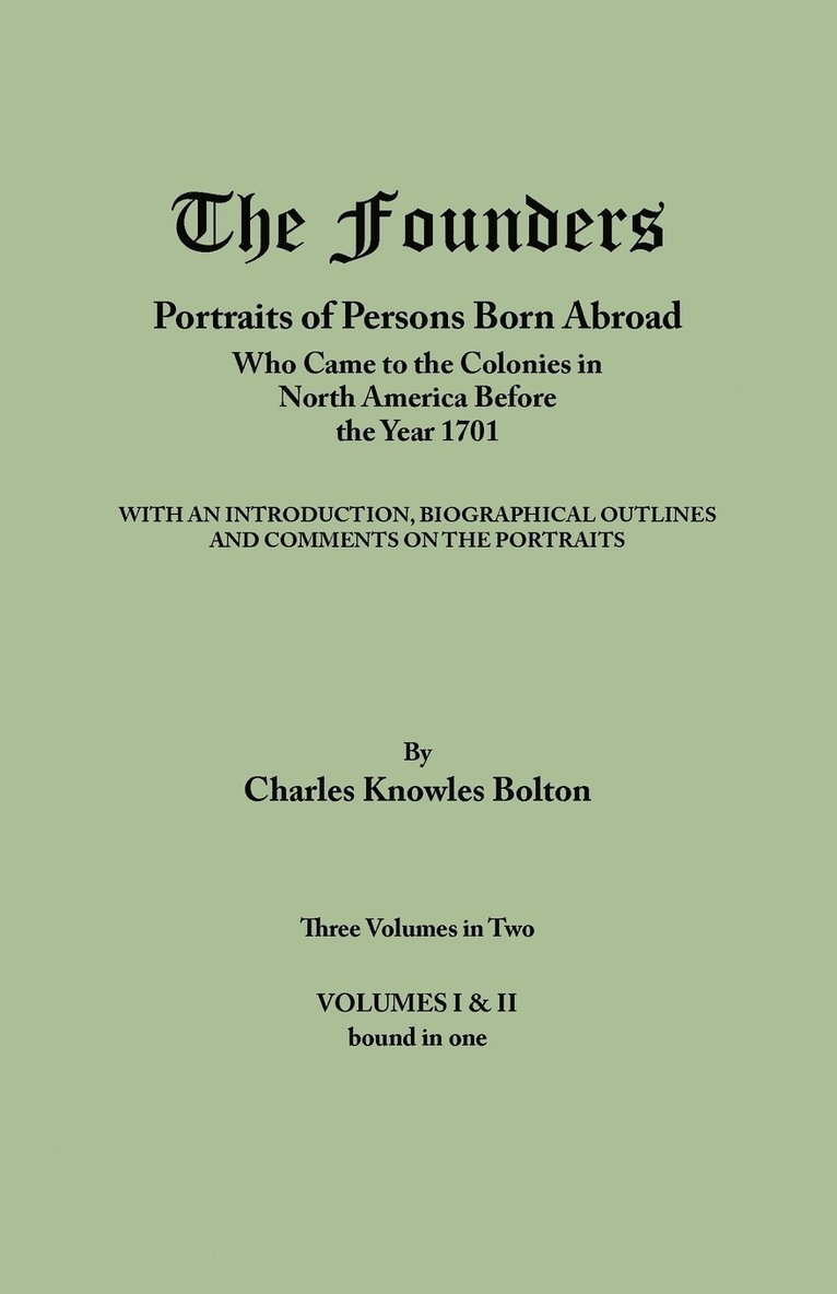 Charles Knowles Bolton - Founders, Häftad