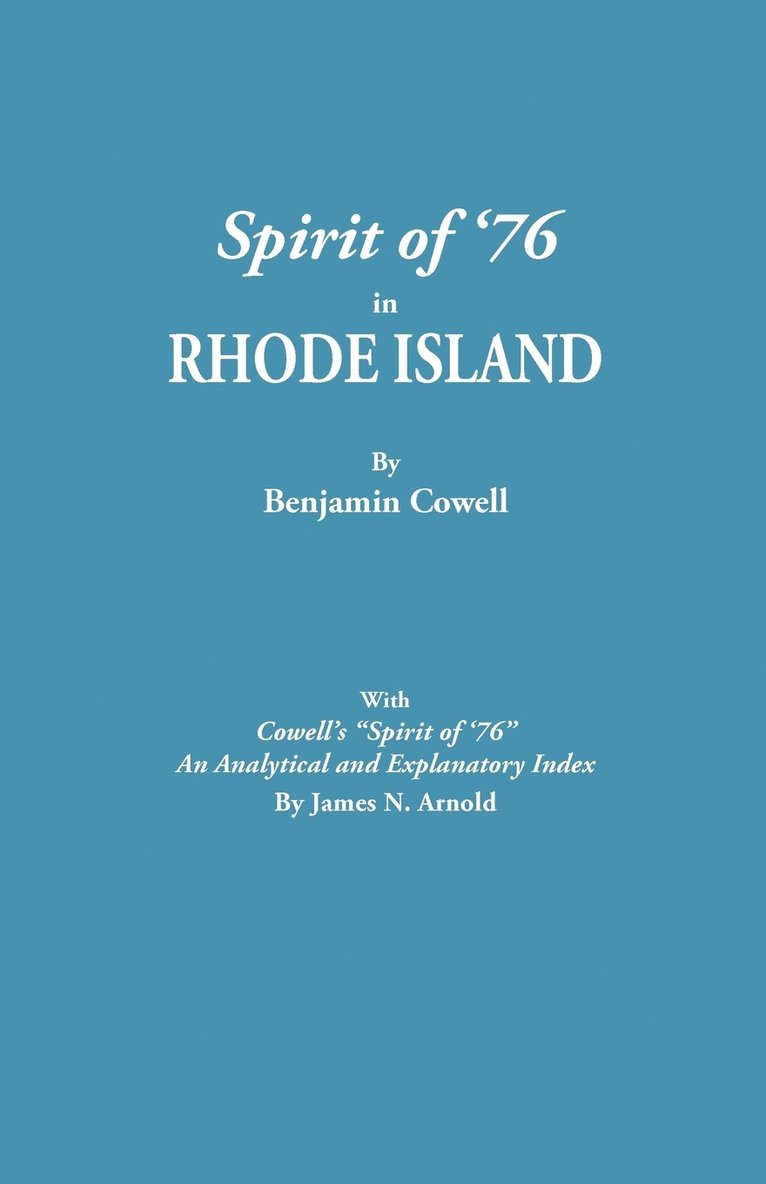 Spirit of '76 in Rhode Island [Published] with Cowell's Spirit of '76 1