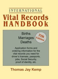 bokomslag International Vital Records Handbook. 7th Edition