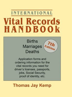 International Vital Records Handbook. 7th Edition 1