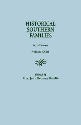 bokomslag Historical Southern Families