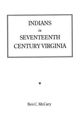 bokomslag Indians in Seventeenth-Century Virginia