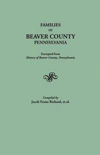bokomslag Families of Beaver County, Pennsylvania