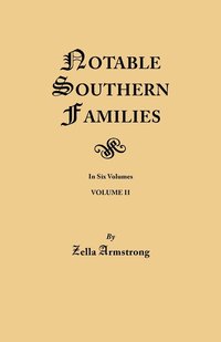 bokomslag Notable Southern Families