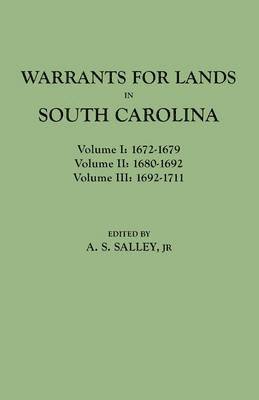 bokomslag Warrants for Land in South Carolina, 1672-1711