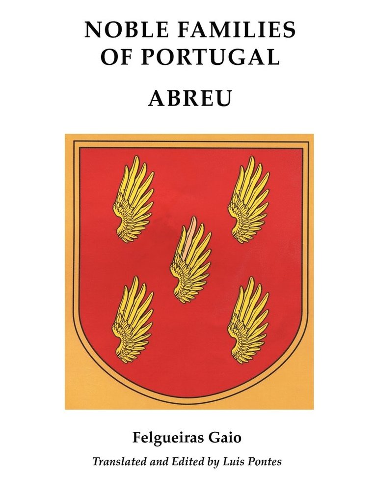 Noble Familiesof Portugal/ ABREU 1