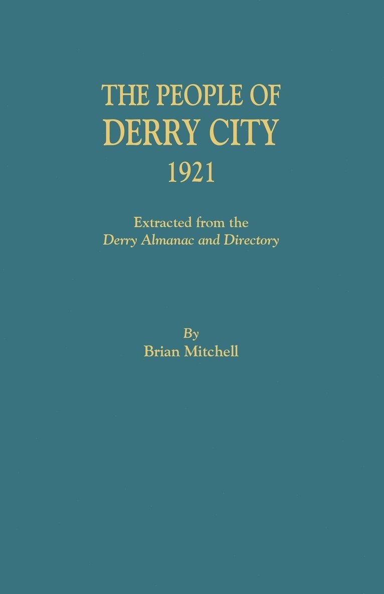 People of Derry City, 1921 1