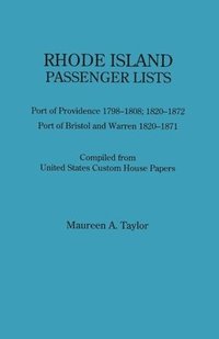 bokomslag Rhode Island Passenger Lists.