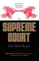 bokomslag Supreme Court From Taft To Burger